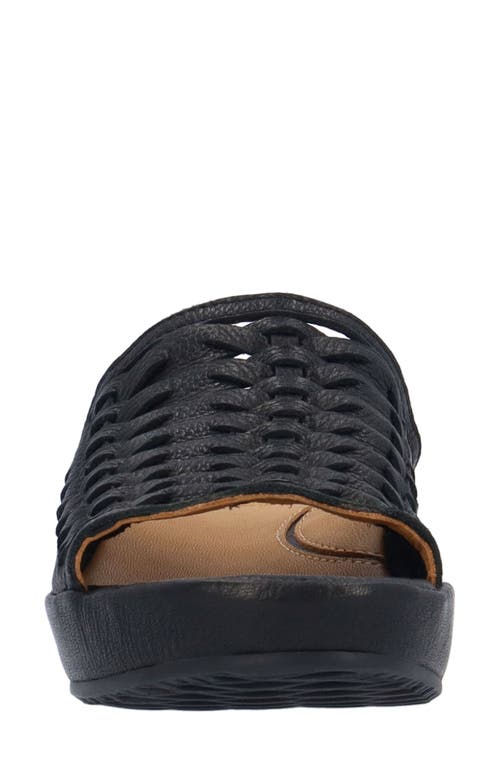 L'amour Des Pieds Cyra Platform Wedge Slide Sandal In Black