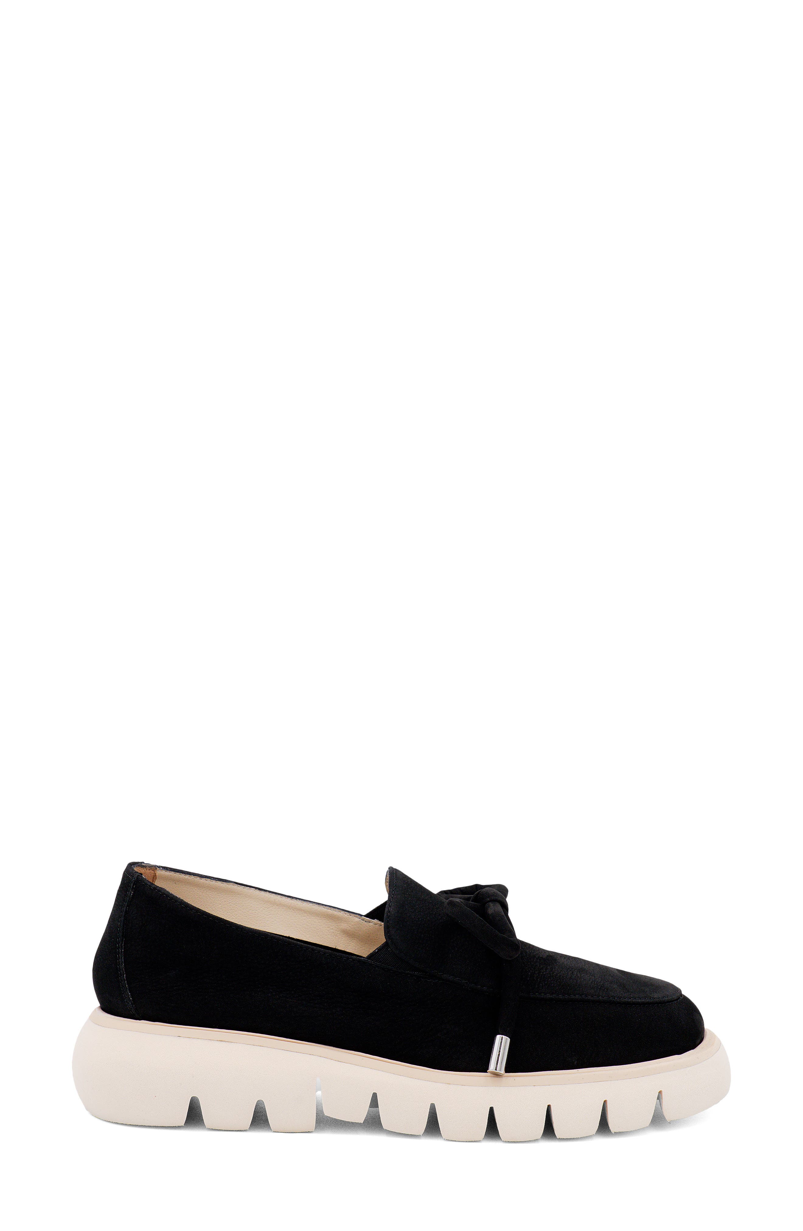 Amalfi by Rangoni Rana Lug Sole Loafer, Alternate, color, Black Long Beach