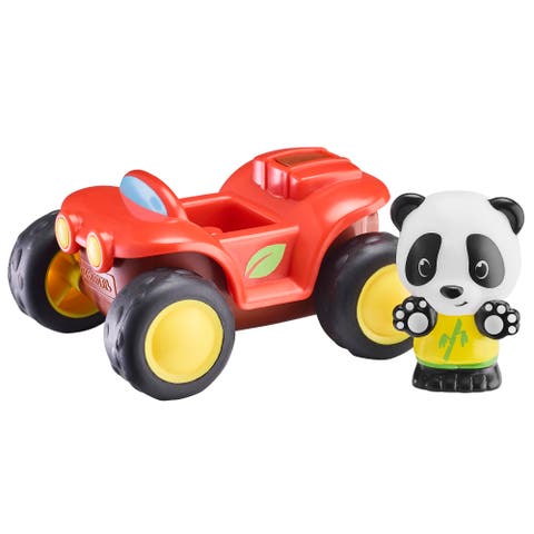 Quad Red Atv Bike & Panda Figure, Pop Storage Trunk