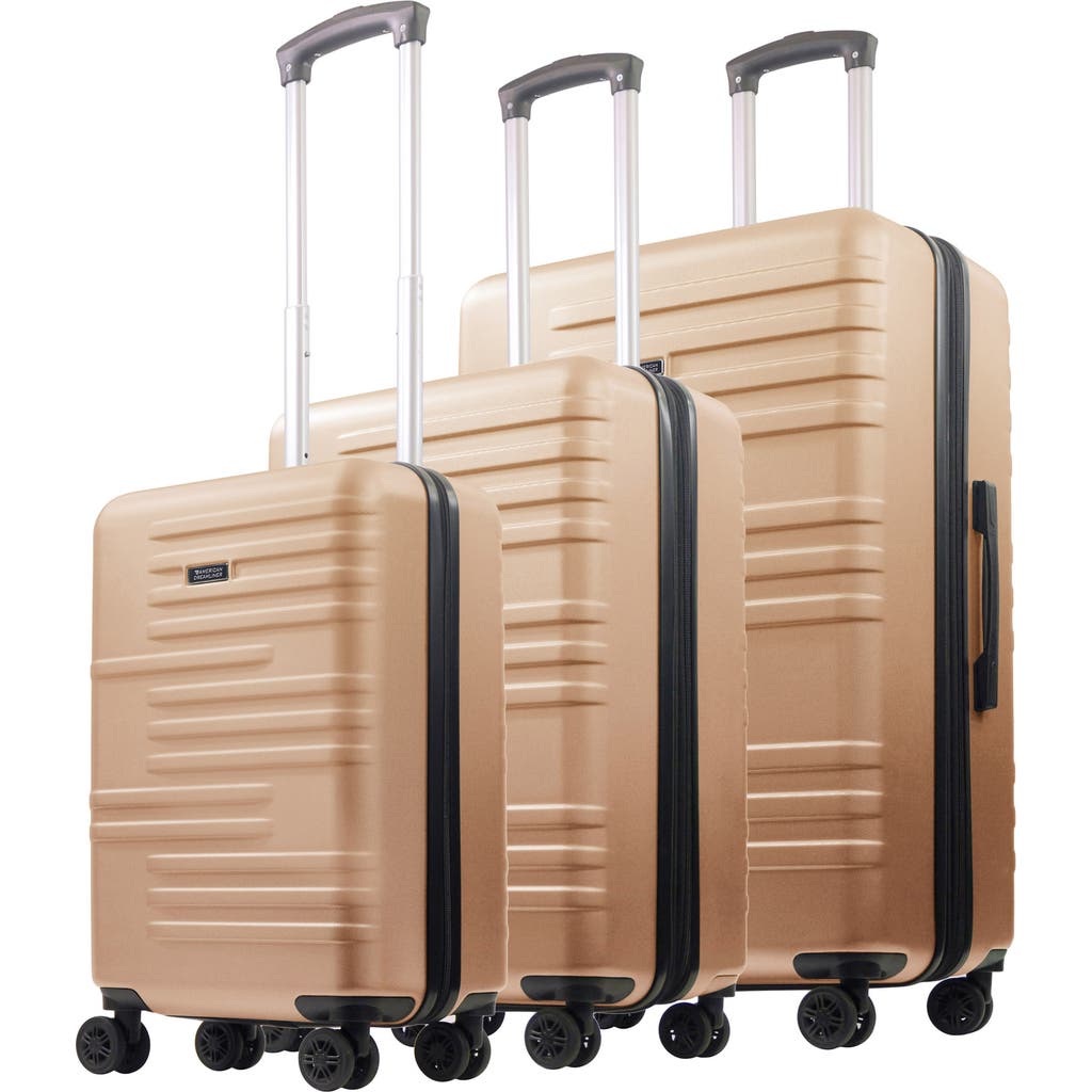 American Dreamliner 3-piece Hardside Luggage Set 22.5", 26.5", 30" In Gold