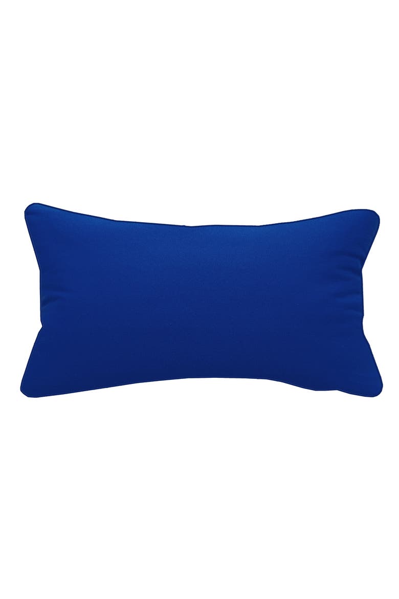 Palm Pattern Lumbar Indoor/Outdoor Accent Throw Pillow Decor, Alternate, color, Blue