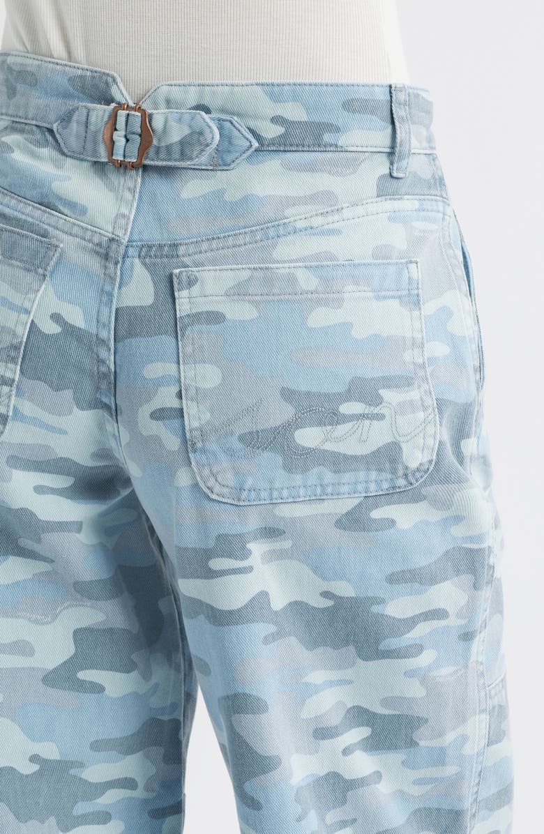 Damson Madder Drew Camo Print Mid Rise Relaxed Utility Jeans, Alternate, color, Camo