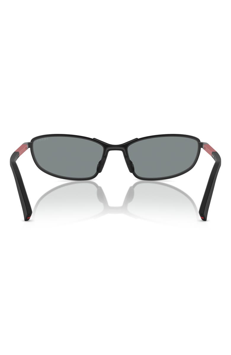 Prada Linea Rossa 60mm Oval Sunglasses, Alternate, color, 