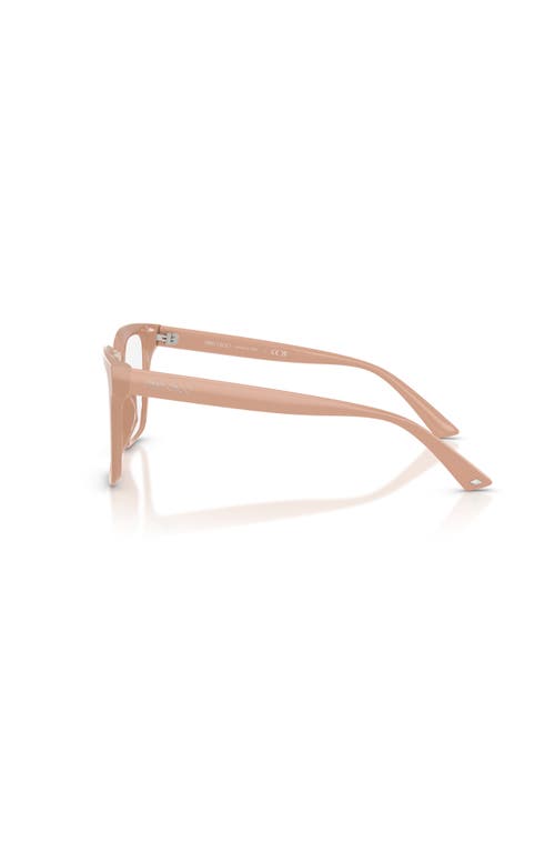 Jimmy Choo 52mm Square Optical Glasses In Brown