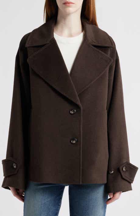 Bernardo Single Breasted Crop Coat