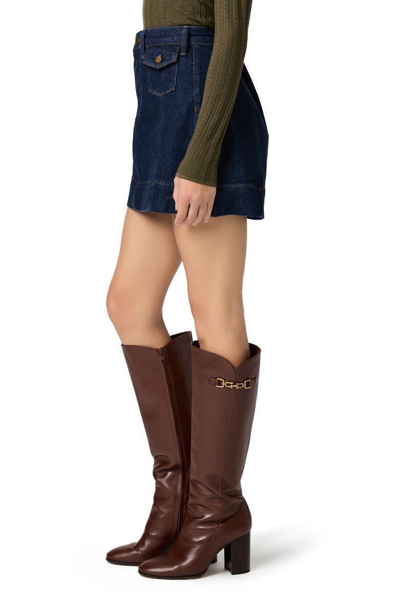 Jannelle Denim Miniskirt, Alternate, color, MAISONETTE
