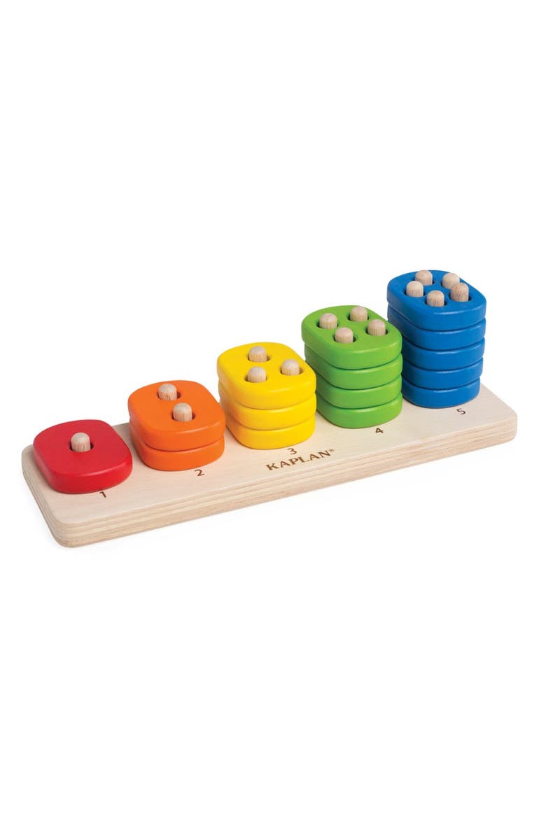 Toddler Stacking Number Board, Main, color, Multicolor