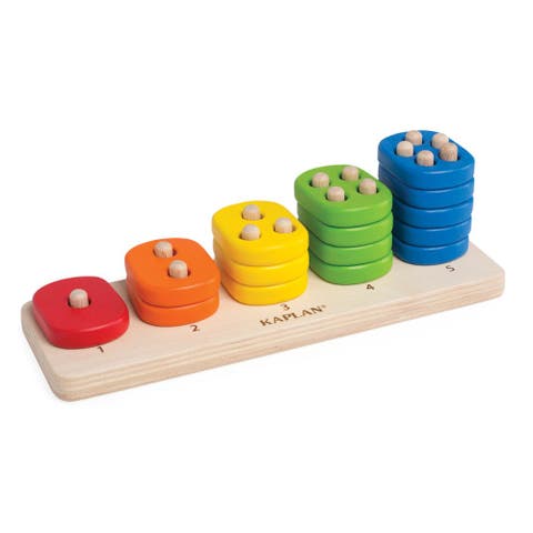 Toddler Stacking Number Board