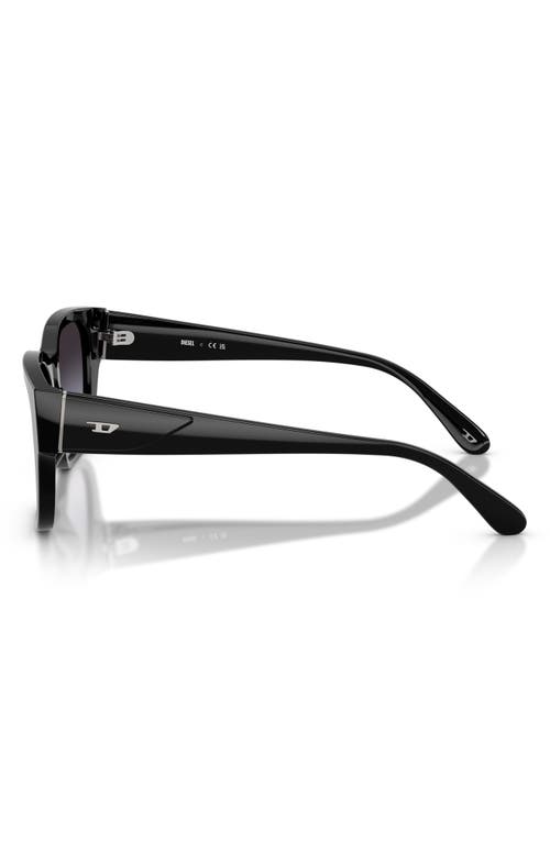 Diesel Unisex Large Sunglasses, Dl2005 In Shiny Black/grey Gradient