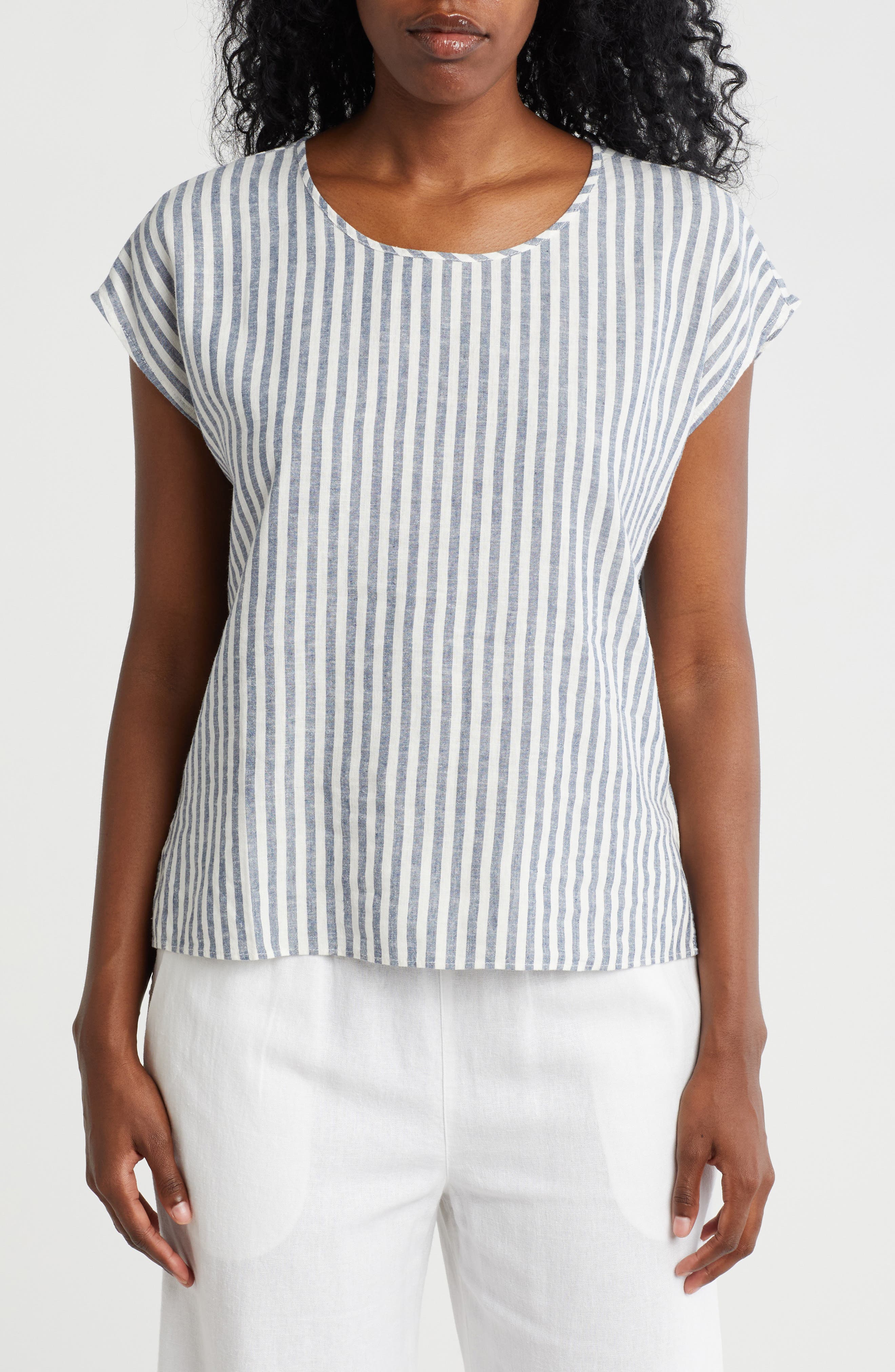 Grow Over Sleeve Linen Blend Top - image 3