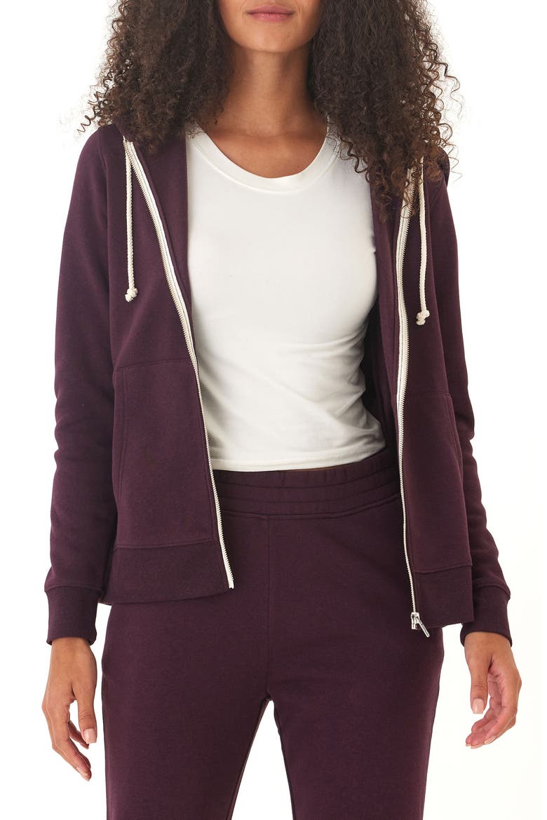 Full Zip Hoodie, Main, color, ULTRA MAROON