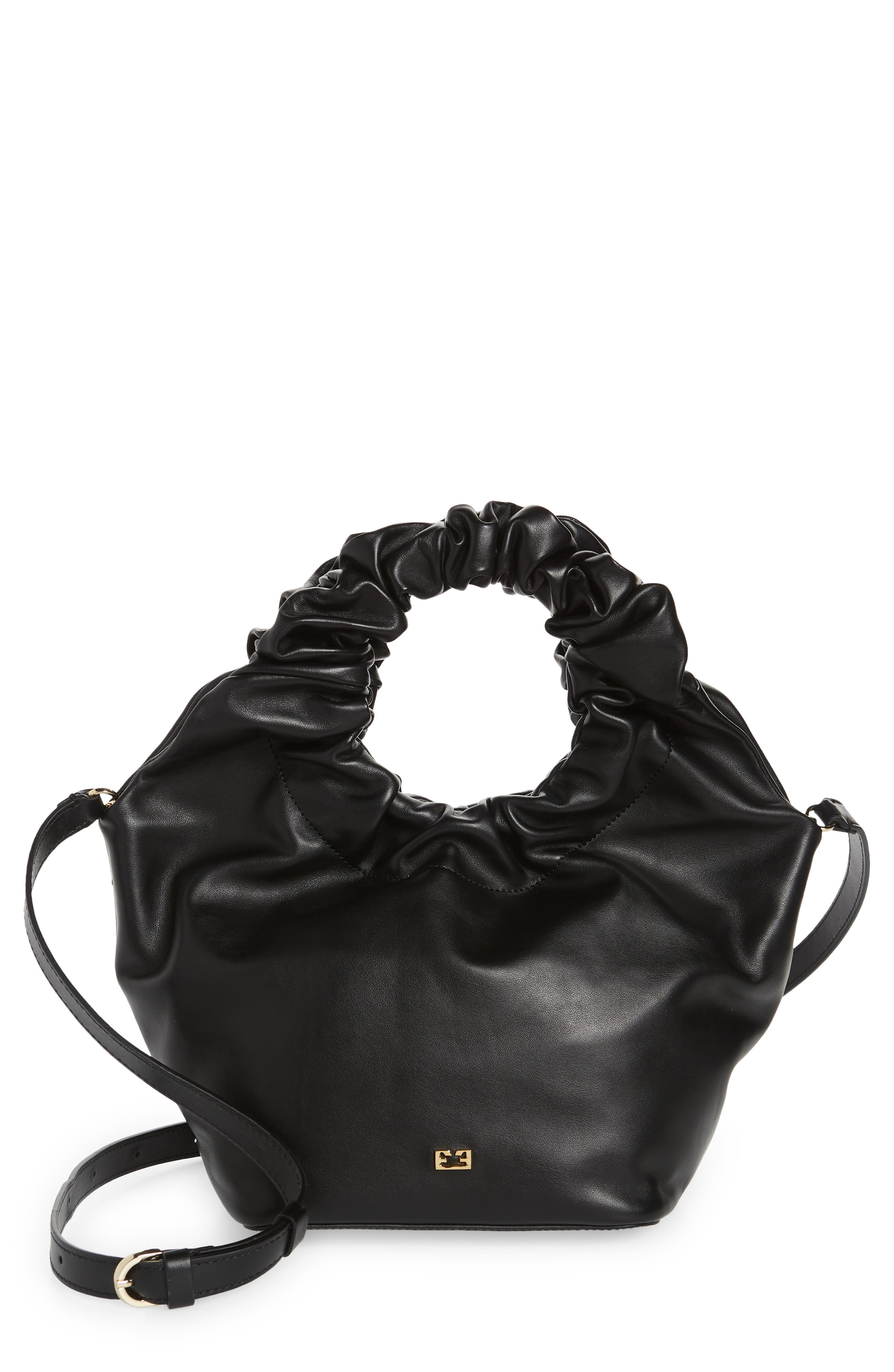 FRAME Le Scrunch Mini Leather Crossbody Bag, Main, color, 