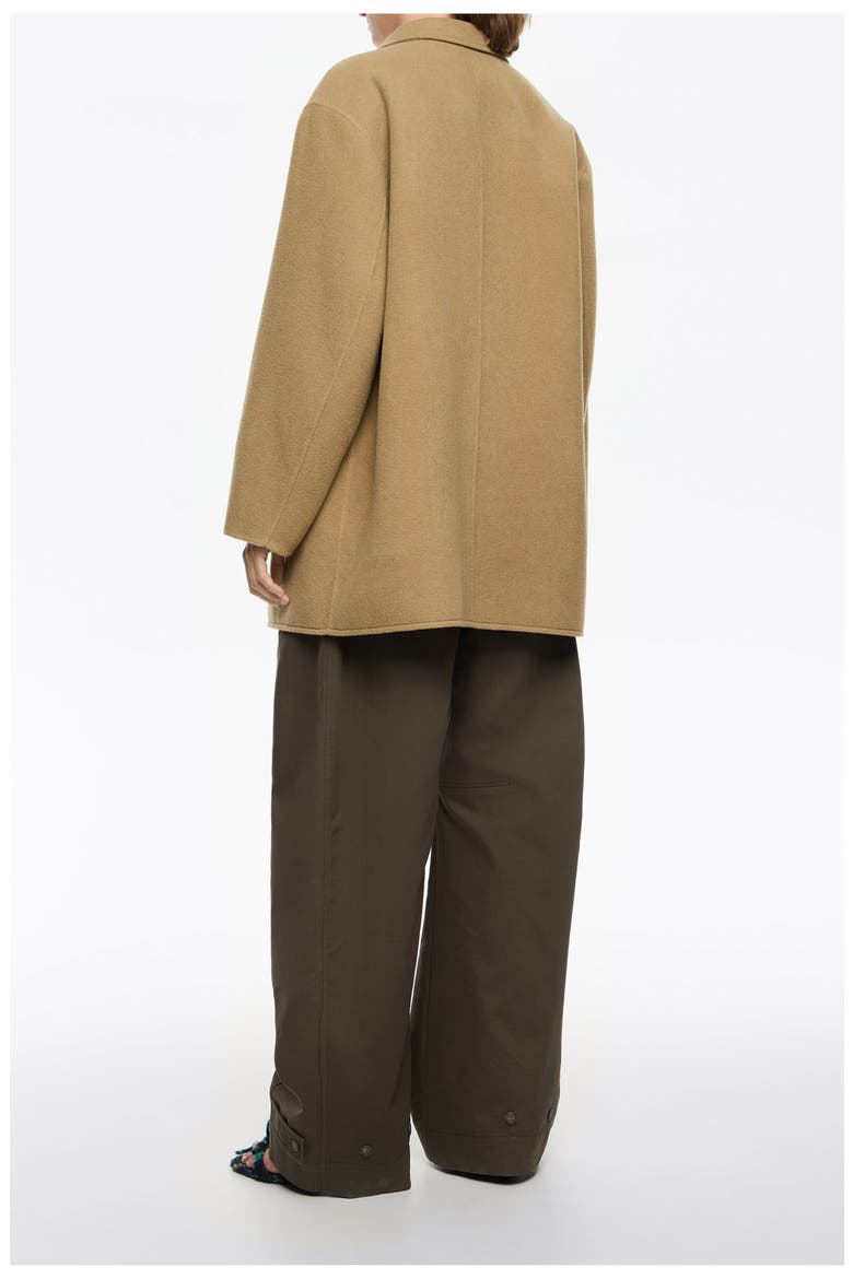 Double-Face Double-Breasted Jacket, Alternate, color, LIGHT KHAKI