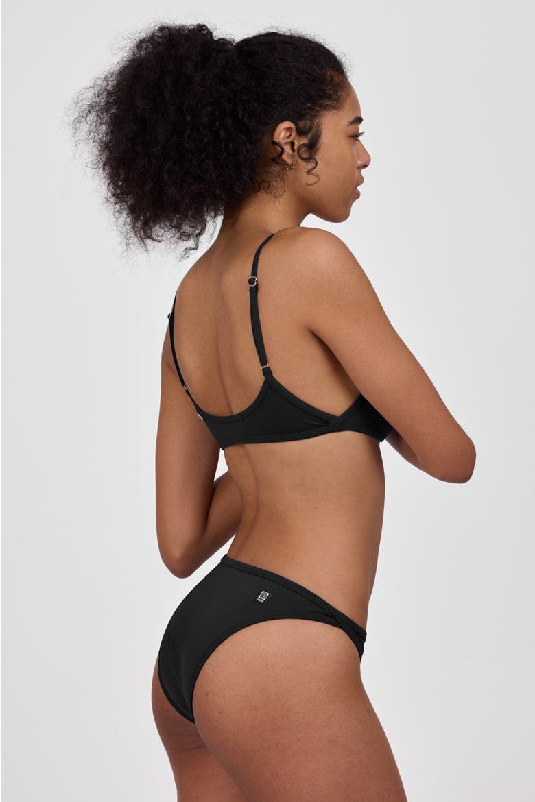 Melissa Bikini Bottom, Alternate, color, Black