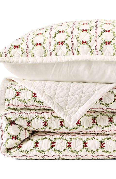 Embroidered Diamond Double Voile Quilt