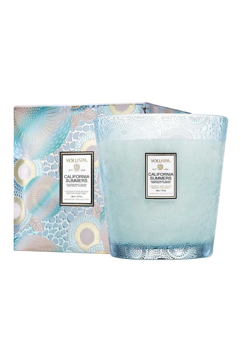 California Summers Three-Wick Hearth Candle, Alternate, color, CALIFORNIA SUMMERS