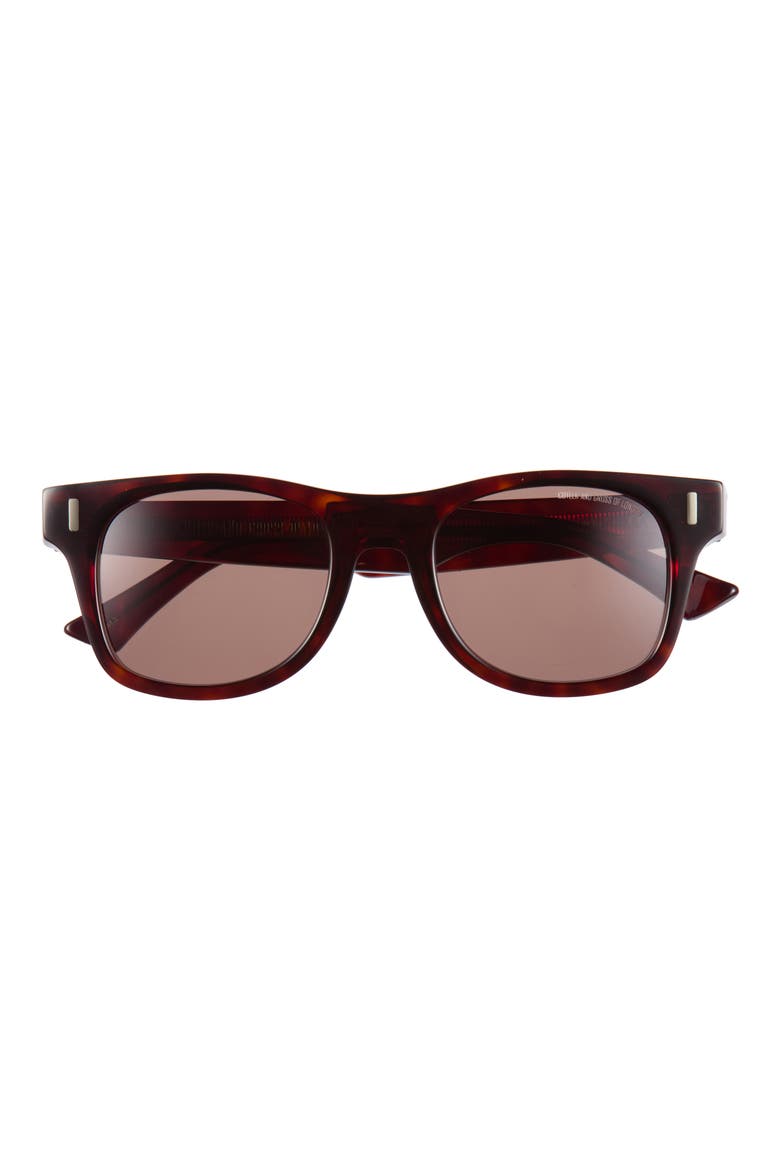 Gender Inclusive 1339 Rectangle Sunglasses, Main, color, DARK TURTLE