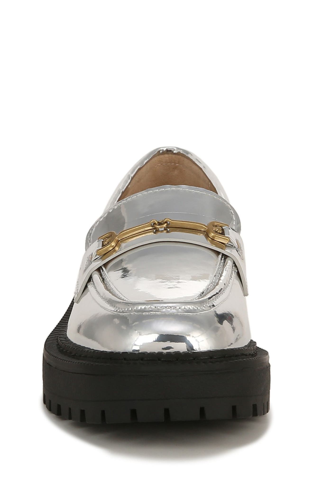 Sam Edelman Kids' Laurs Platform Bit Loafer, Alternate, color, Soft Silver