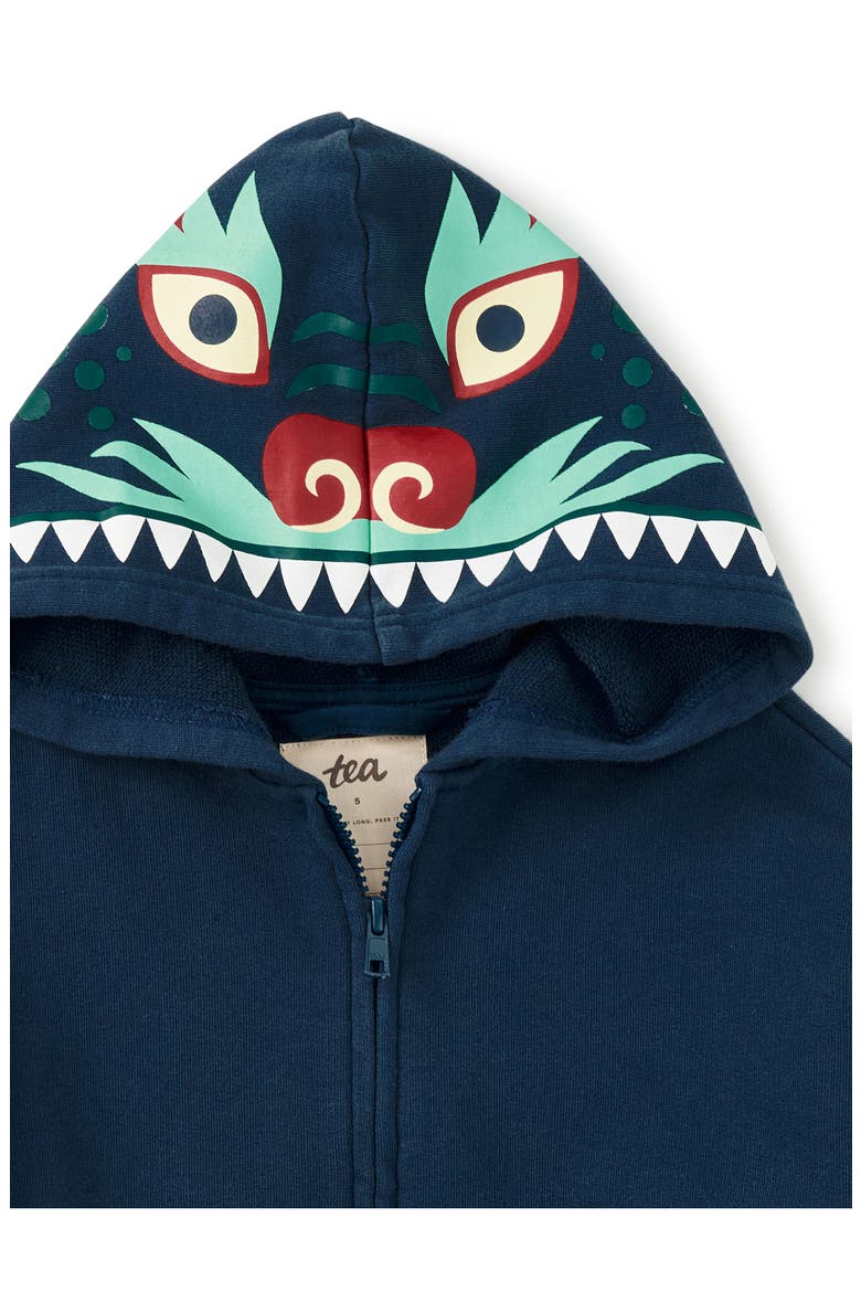 Dragon Hood Easy Fit Hoodie, Alternate, color, Bedford Blue