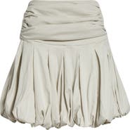 renaissance renaissance Qajar Pleated Bubble Hem Jersey Miniskirt