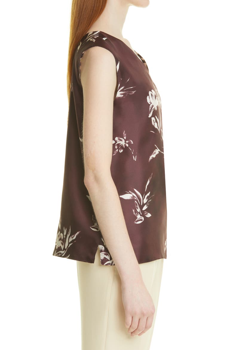 Reversible Silk Top, Alternate, color, FIORE DIPINTO