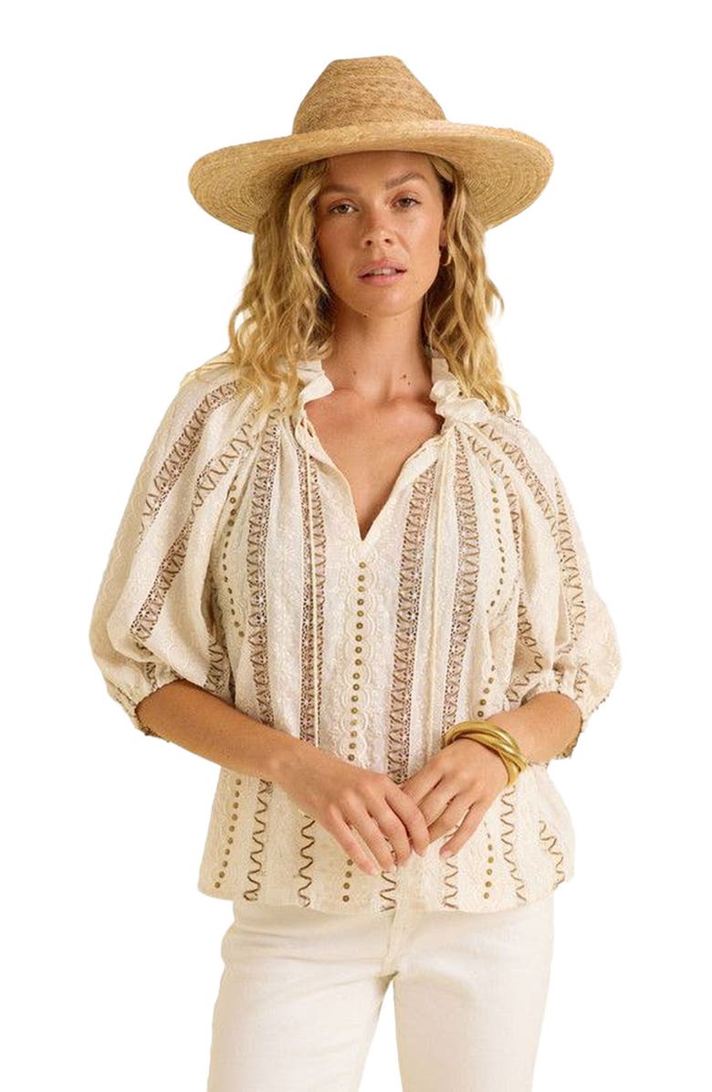 Calypso St. Barth Harper Top, Main, color, Beige