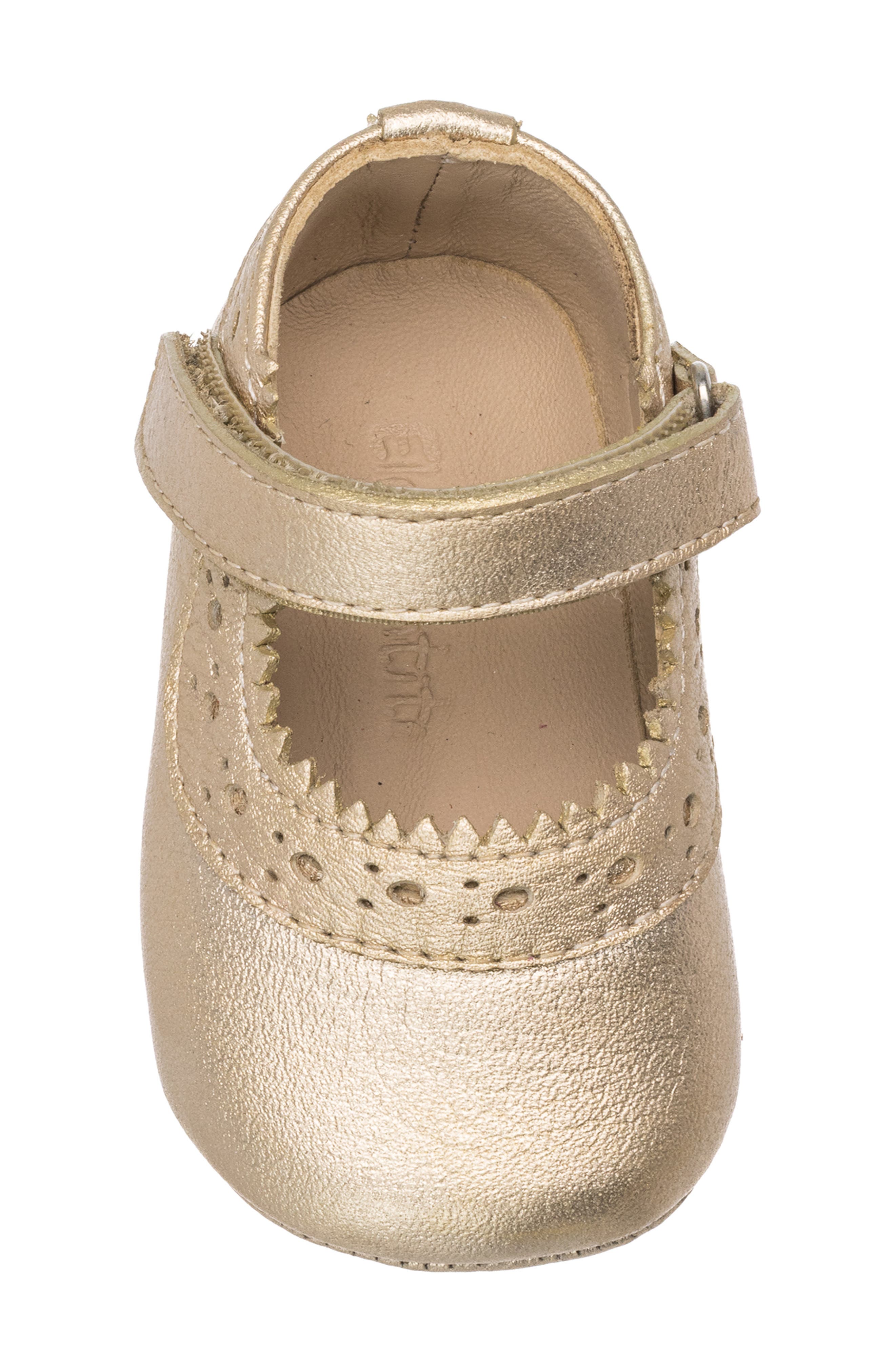 Elephantito Mellie Mary Jane Crib Shoe, Alternate, color, Gold
