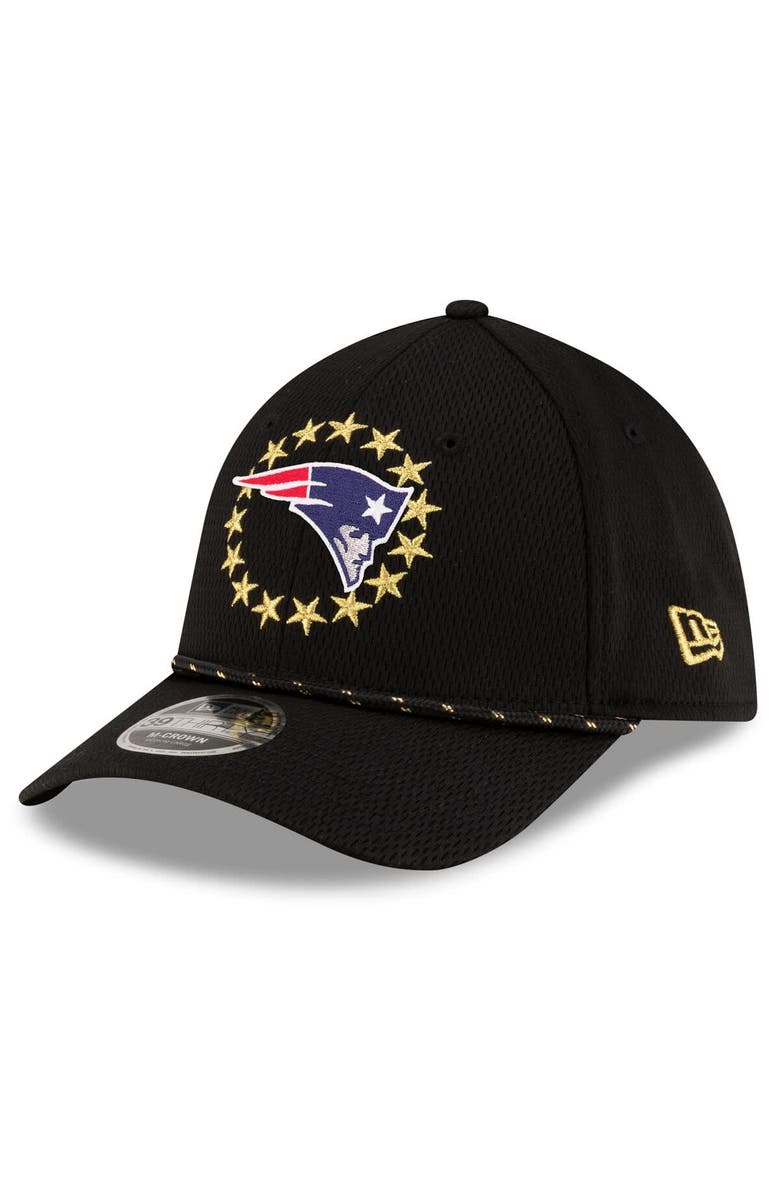 New Era Men's New Era Black New England Patriots Super Bowl LX 39THIRTY M-Crown Rope Flex Hat, Alternate, color, Black