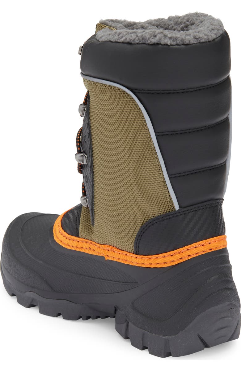 Kamik Kids' Luke 3 Fleece Lined Waterproof Snow Boot, Alternate, color, Olive
