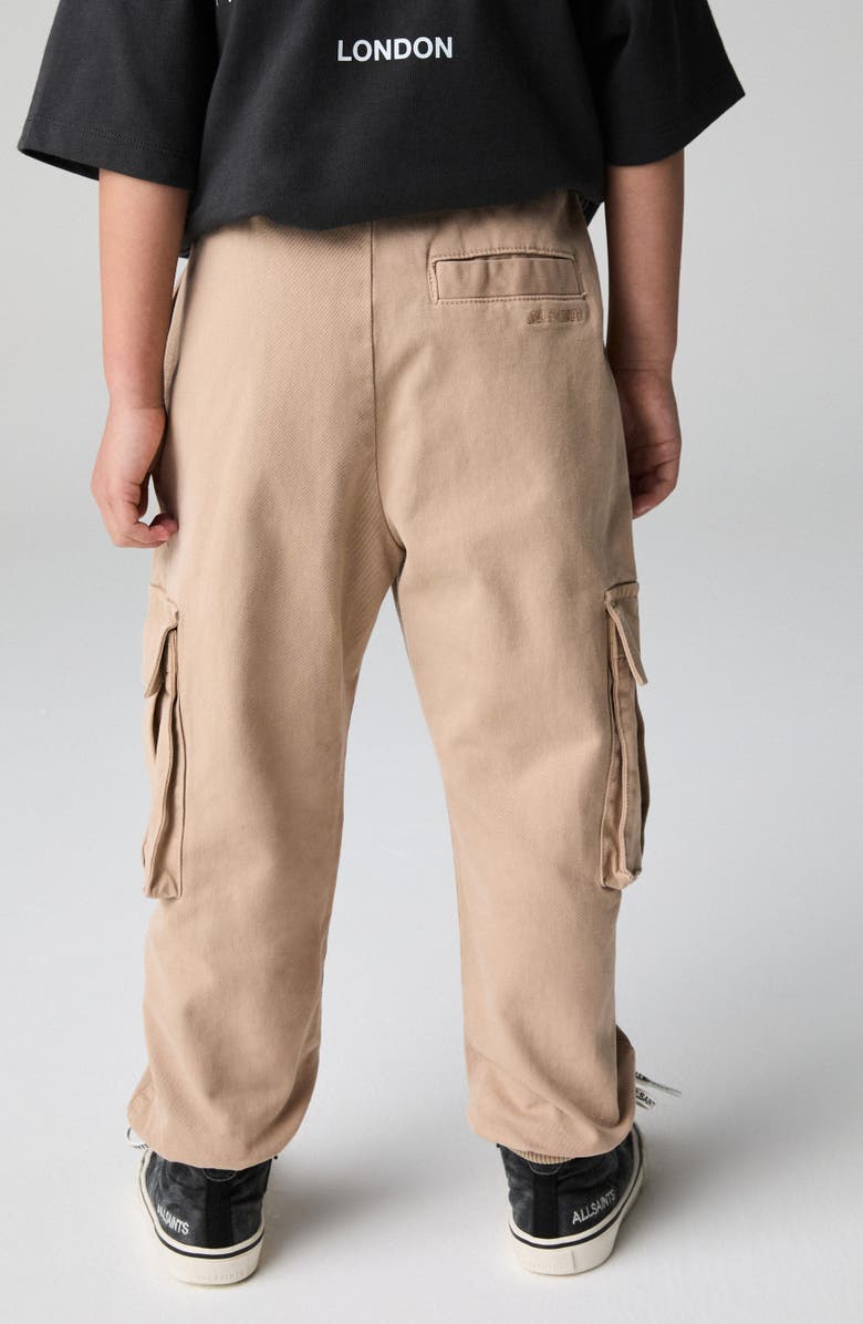 smALLSAINTS by ALLSAINTS Kids' Cotton Stretch Twill Cargo Joggers, Alternate, color, Neutral