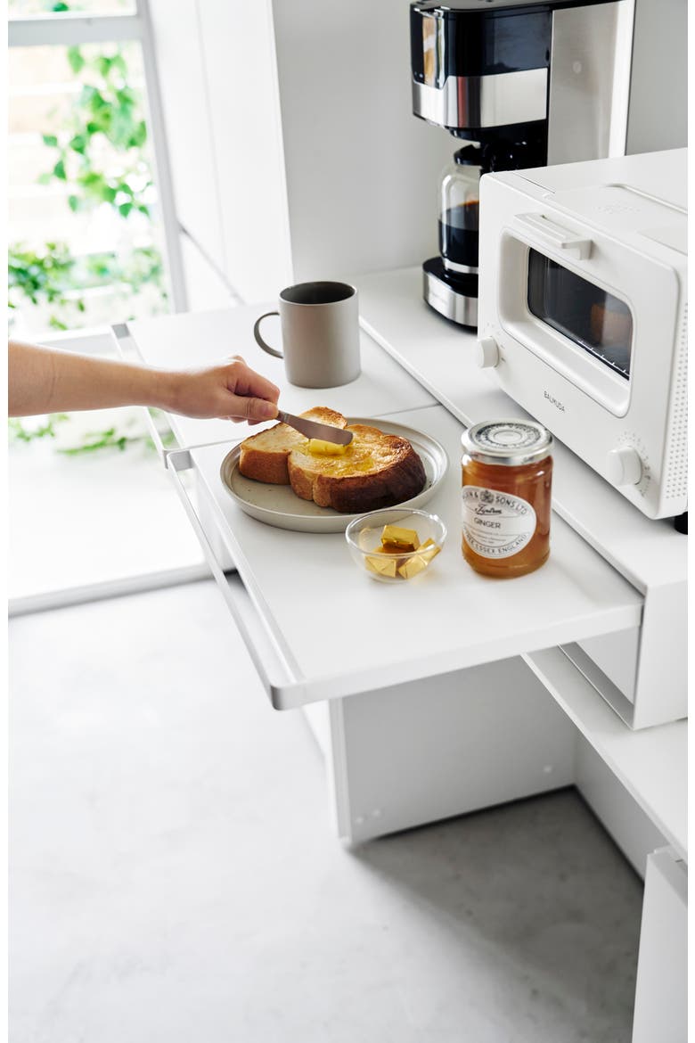 Countertop Pull-Out Tray, Alternate, color, WHITE