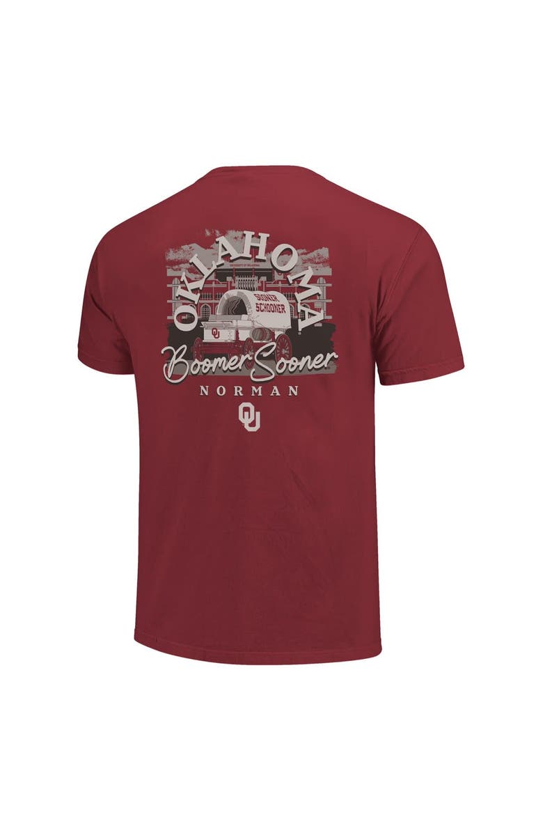 IMAGE ONE Men's Crimson Oklahoma Sooners Hyper Local T-Shirt, Alternate, color, Crimson
