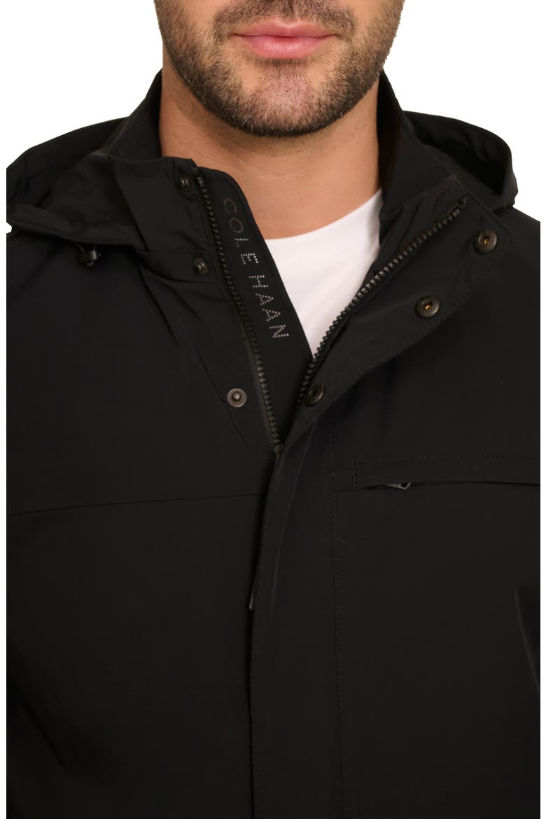 Hooded Windbreaker Jacket, Alternate, color, BLACK