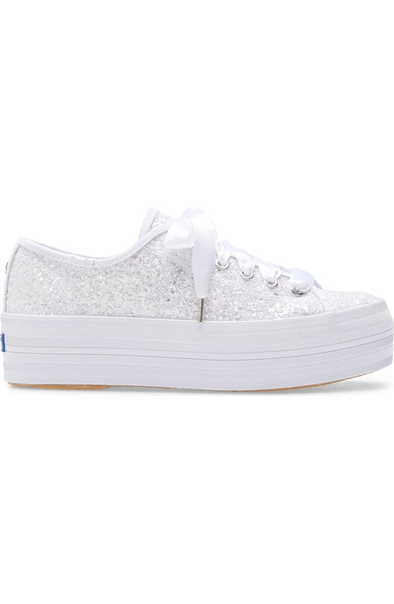 Keds<sup>®</sup> x kate spade new york triple up glitter sneaker, Alternate, color,