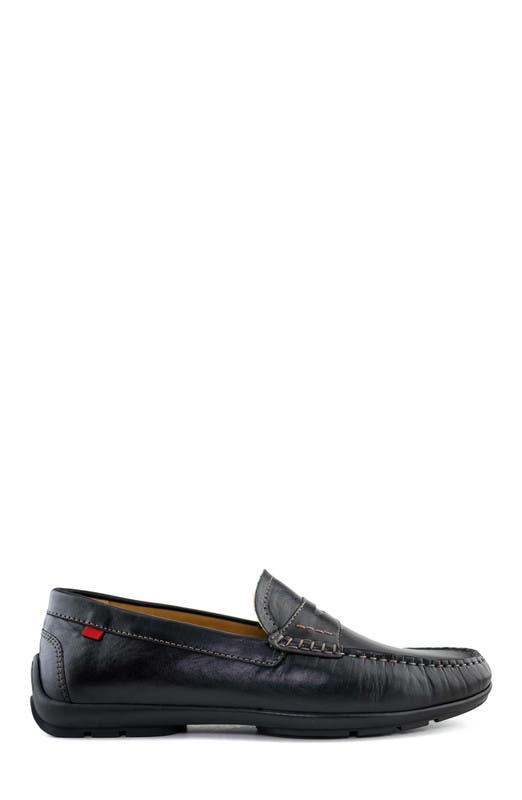 Marc Joseph New York Hamilton Place  Leather Penny Driver Loafer, Alternate, color, Black Napa