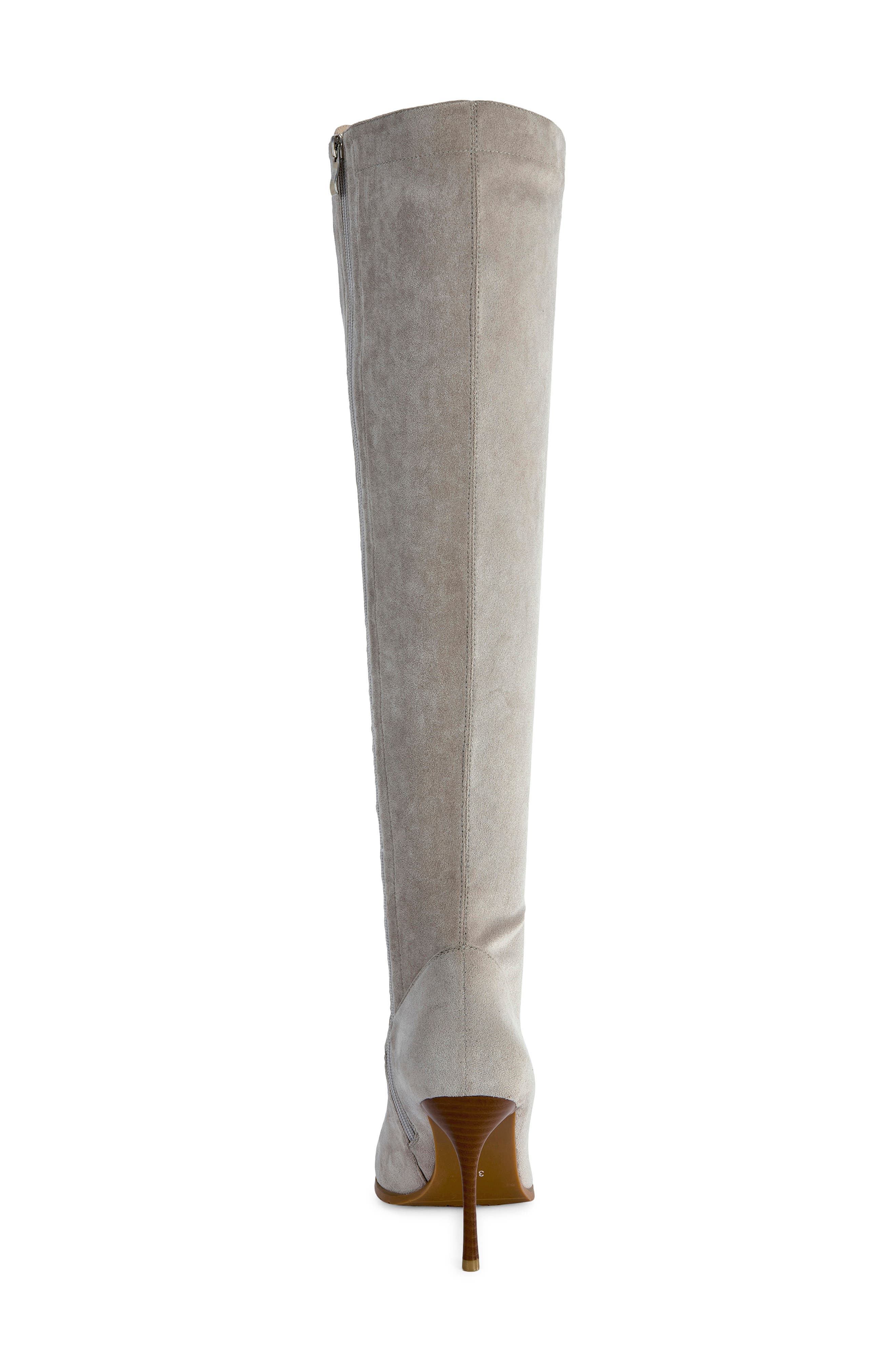 Turner Lace-Up Over the Knee Boot, Alternate, color, GREY