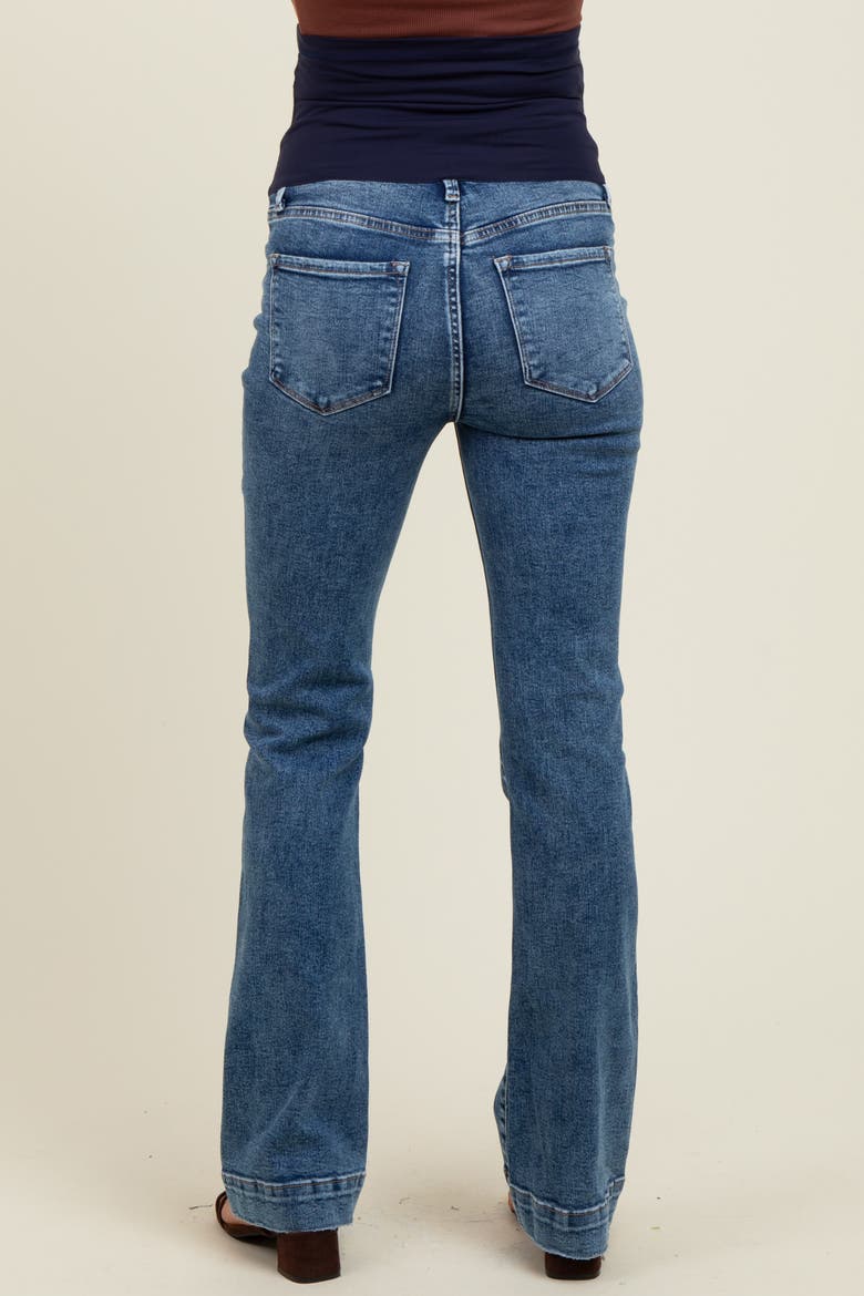 Wide Hem Maternity Bootcut Jeans, Alternate, color, Blue