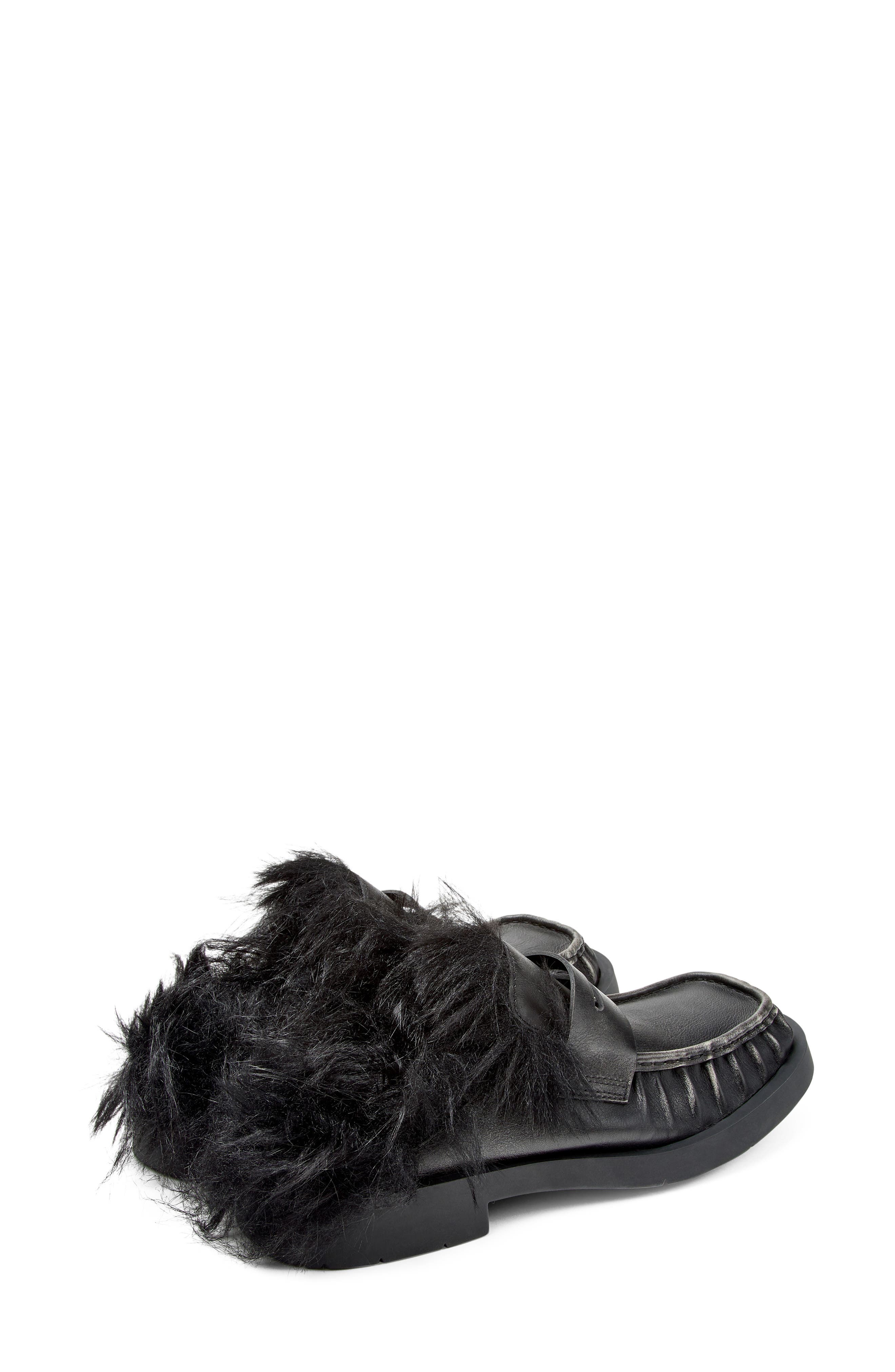 Mil-1978 Leather Mule with Genuine Shearling Trim, Alternate, color, BLACK MULTI
