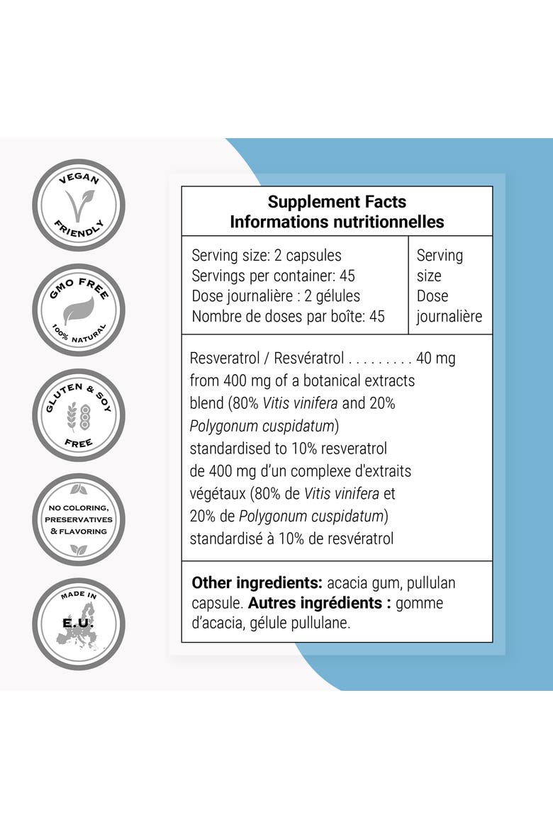 Resveratrol 40mg per Day, Alternate, color, None