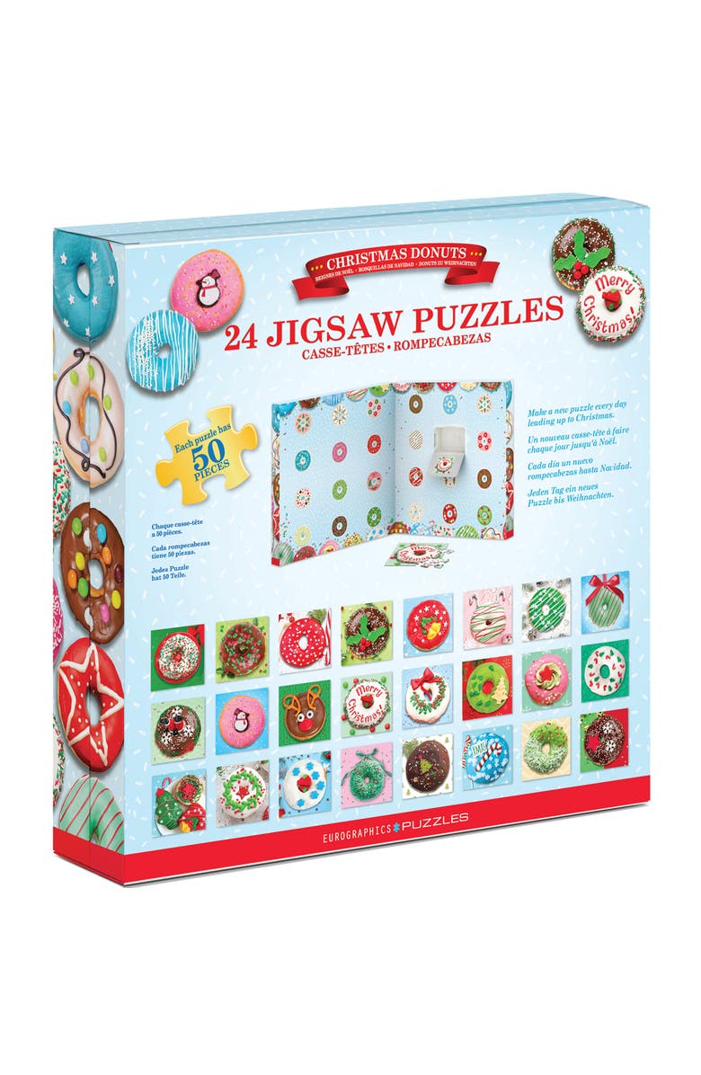 Eurographics Puzzle Advent Calendar Christmas Donuts, Alternate, color, Multicolored
