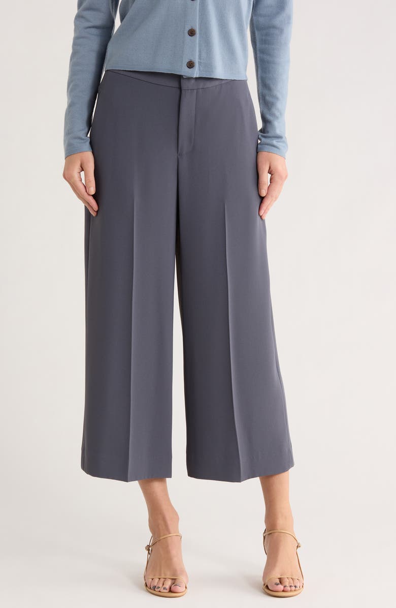 Vince Cropped Wide Leg Pants, Main, color, Obsidian
