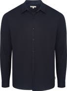 Onia Long Sleeve Linen Blend Button-Up Shirt