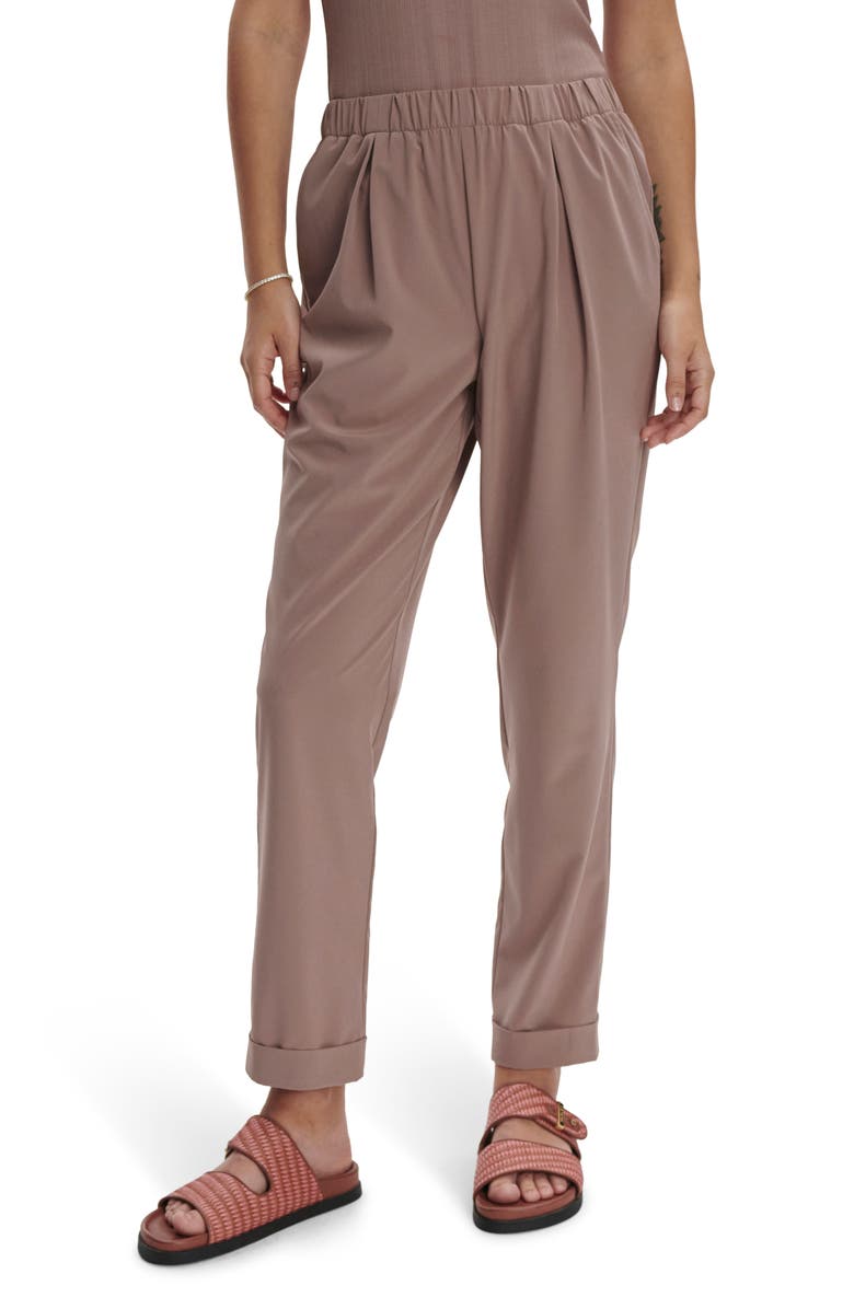 Varley Alana Slim Tapered Pants, Main, color, Antler