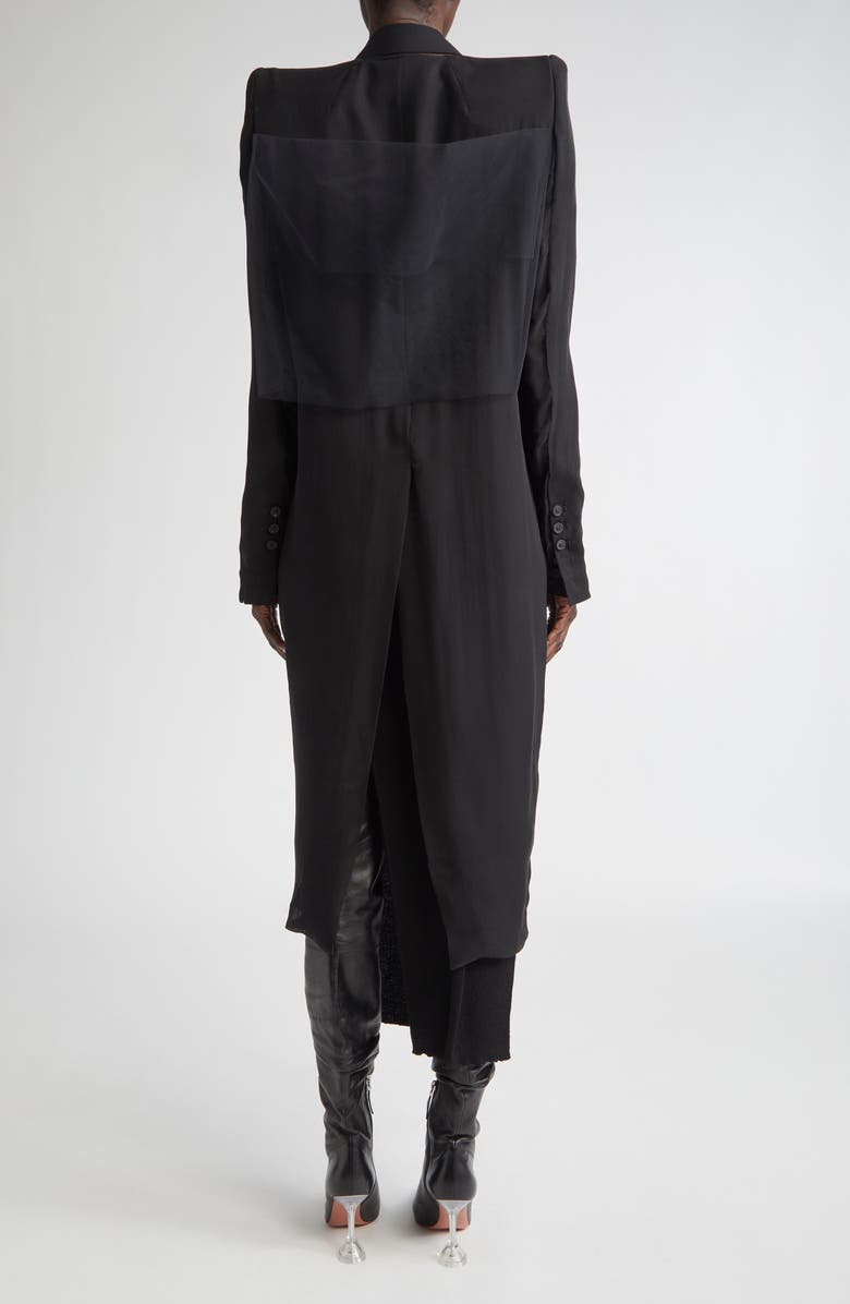 Rick Owens Fogpocket Neue Longline Coat, Alternate, color, 