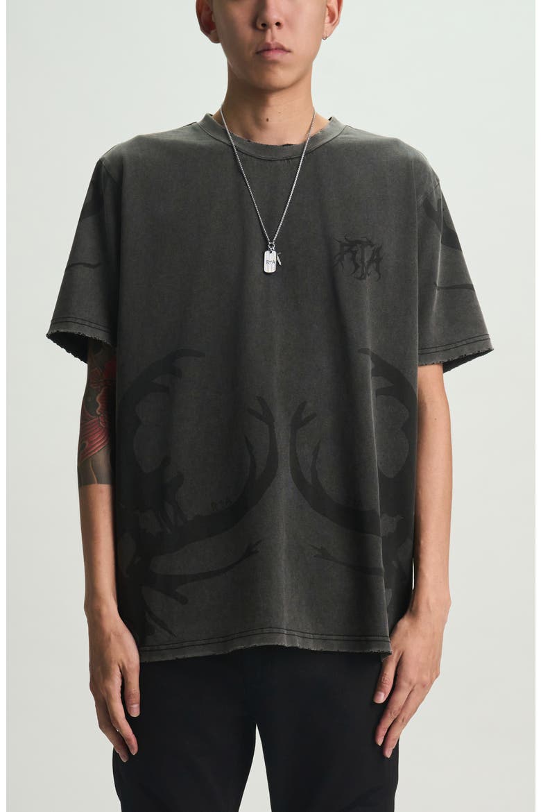 Liam Logo Graphic T-Shirt, Main, color, BLACK BEETLE