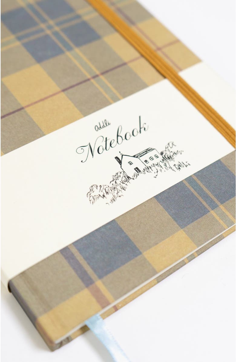 Oddli Notebook, Alternate, color, Blue And Yellow Plaid