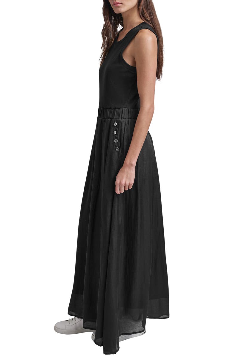 DKNY Mixed Media Maxi Dress, Alternate, color, 
