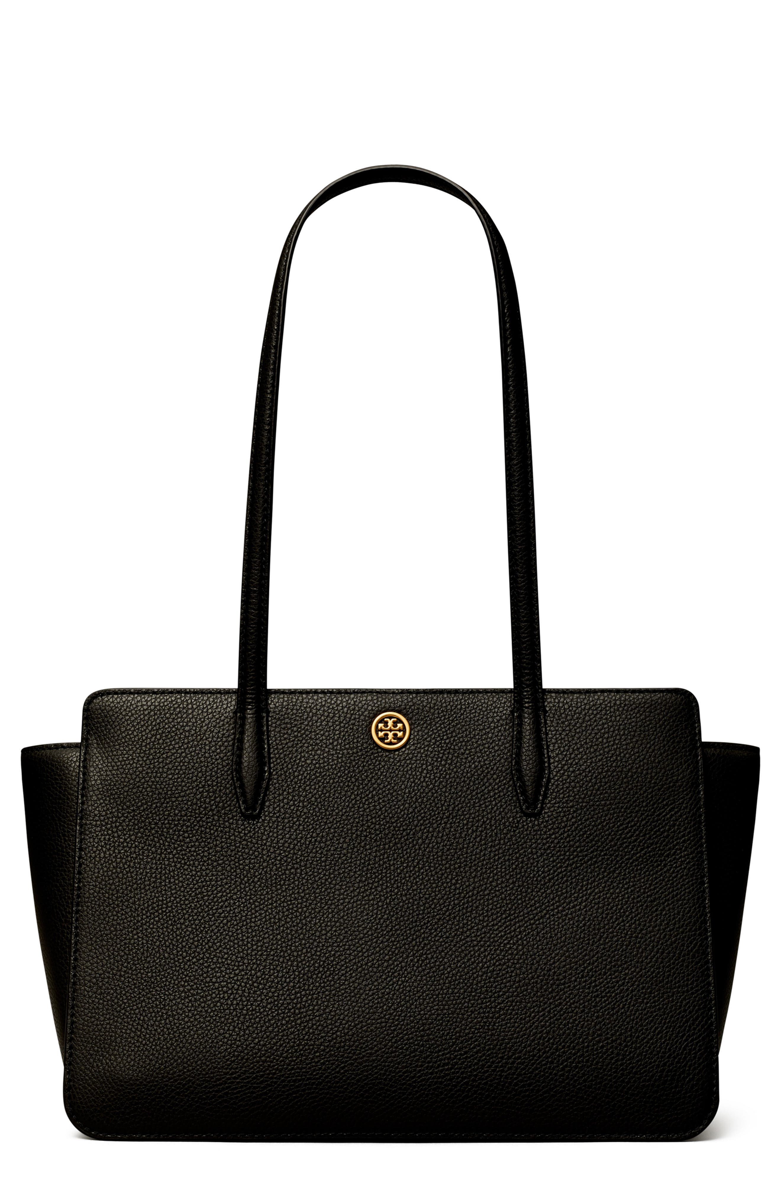 Tory Burch Robinson Small Leather Tote, Main, color, 
