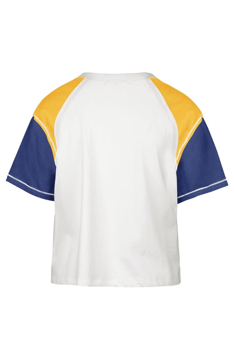 '47 Women's '47 Cream Golden State Warriors Premier Raglan Cropped T-Shirt, Alternate, color, Cream