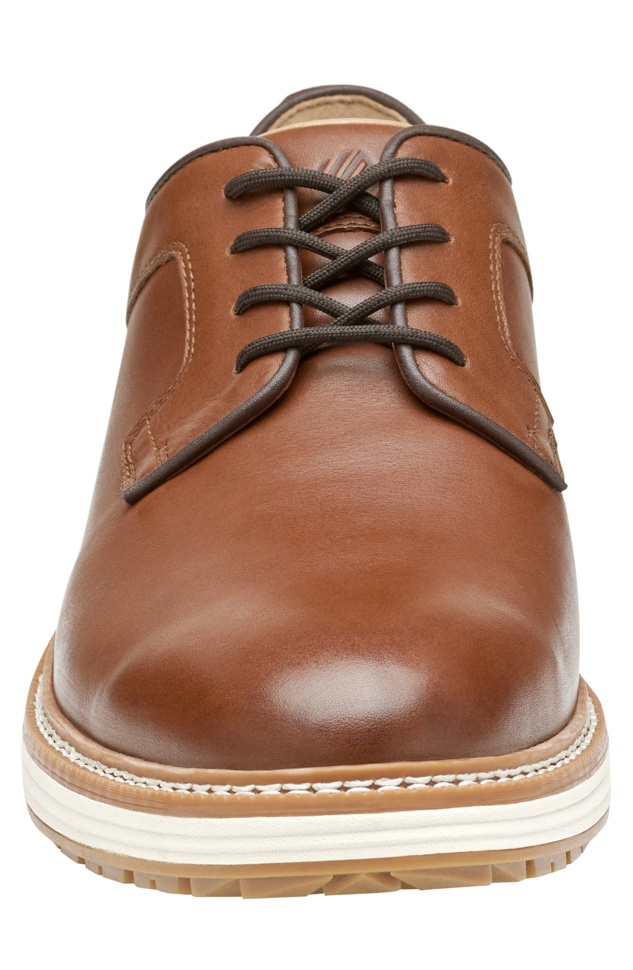 Upton GL1 Luxe Hybrid Waterproof Golf Shoe, Alternate, color, TAN FULL GRAIN